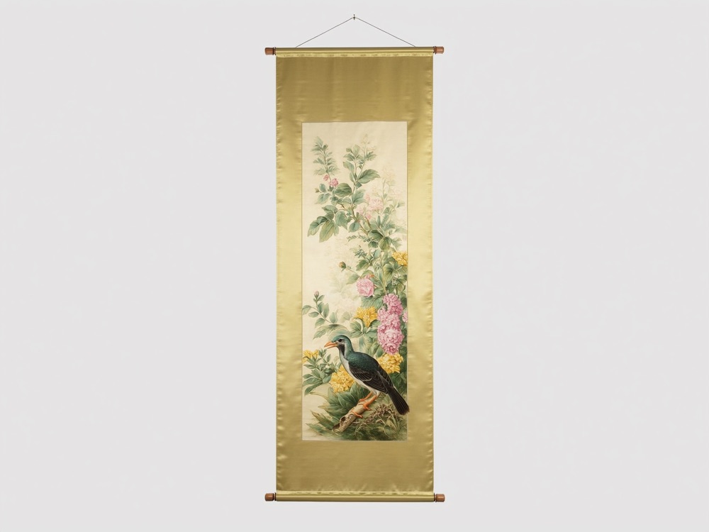 竹内栖鳳 花鳥図 掛軸