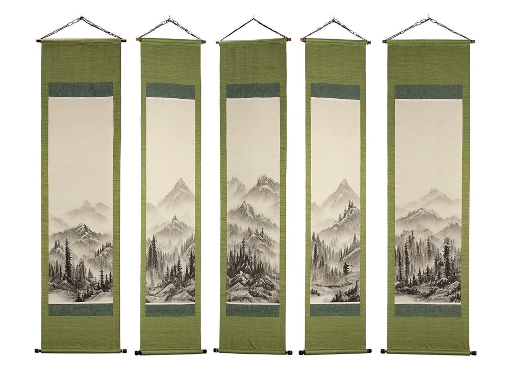 横山大観 山水画 掛軸